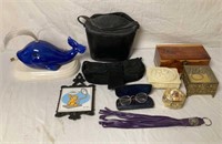 Whale Lamp, Jewelry Boxes, Glasses