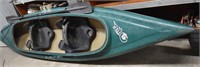 Old Town Otter 2Seat Fiberglass Canoe with Paddle