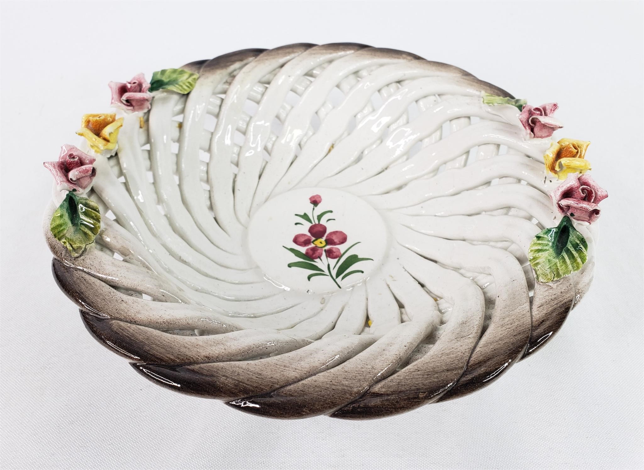 Capodimonte Trinket Bowl Floral