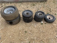 LL-LAWNMOWER TIRES AND RIMS