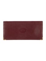 Cartier Burgundy Leather Bifold Wallet