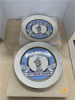 2 vintage West Virginia Statehood Plates