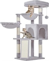 37.4" Taoqimiao Cat Tower, Light Grey, MS018W