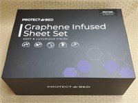 ProtectABed Split King Graphene Infused Sheet Set