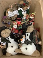Box with miscellaneous stuffed animals