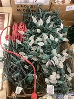 Clear Christmas lights )only half work