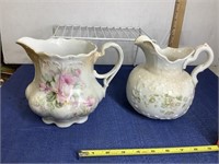 Two vintage pitchers