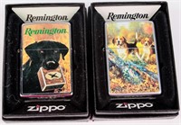 2 Official Remington Zippo Lighters