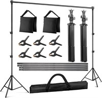 YELANGU 10Ft Photo Backdrop Stand, Adjustable