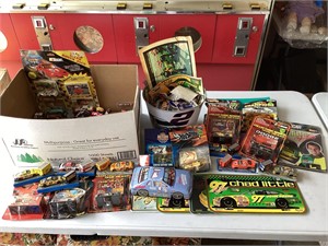Assorted NASCAR toys and memorabilia