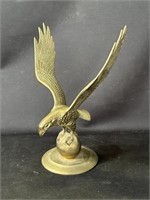 Vintage brass eagle statue