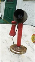 Antique Toy Candle Stick Telephone NO Ringer