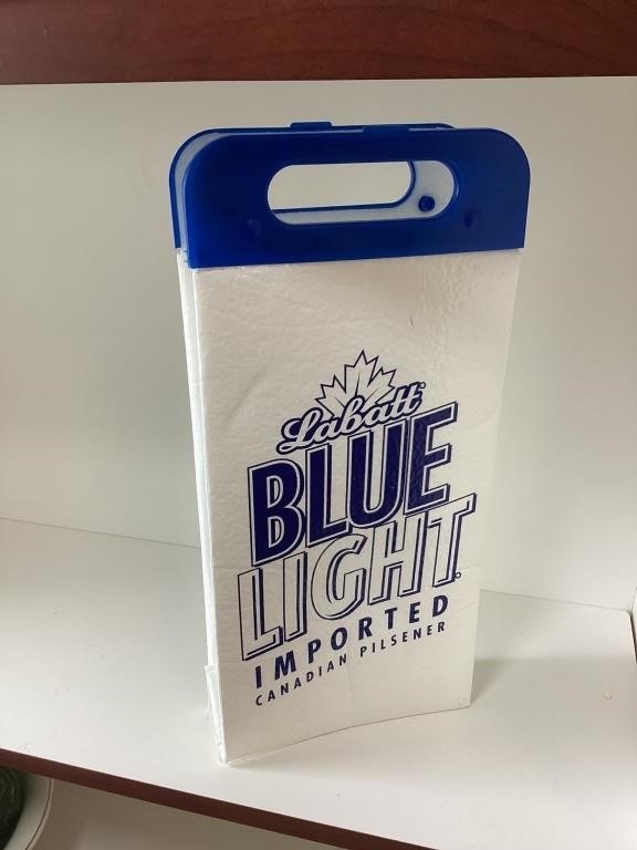 Labatt blue foam cooler