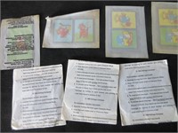 4 Vintage Iron on Patches and 3 Secret Decoders
