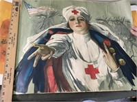 Vintage Red Cross Poster-Fragile