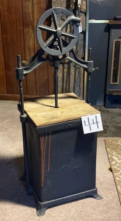 Wood and Metal Butter Churn with Cast Iron Gear