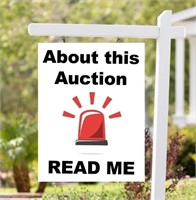 About this auction- READ BEFORE BIDDING