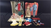 Ken & Midge Dolls, Case, Clothes