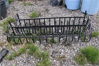 2 METAL WINDOW PLANTERS - 48"