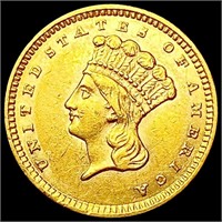 1859 Rare Gold Dollar CHOICE AU