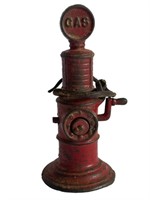 1930's ARCADE RED CAST IRON GAS PUMP