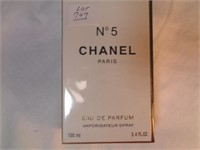 NEW 3.4 OZ BOTTLE OF CHANEL No. 5 PERFUME IN BOX