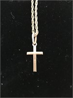 10k gold cross comes with 18" chain