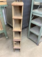 Handmade wooden shelf 37.5” tall x 11” deep x