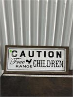 Framed Metal Sign