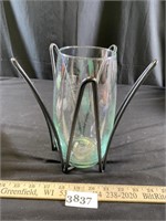 Vase with Metal Base