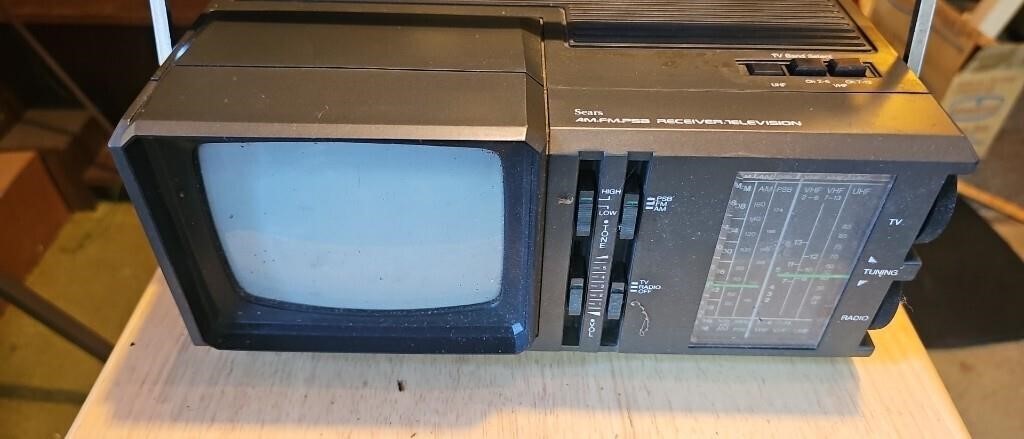 Vintage Sears AM FM PSB Receiver Television