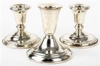 Amston & National Sterling Silver Candlesticks