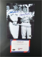 TED WILLIAMS MICKEY MANTLE SIGNED PHOTO