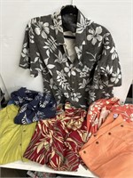 Mens summer button up shirts size L mostly Tommy