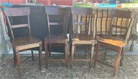 Four Matching Chairs Bar Height