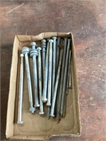 Large nails and bolts