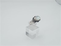 Onyx & MOP Sterling silver ring
