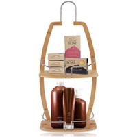 SereneLife Bamboo Shower Caddy