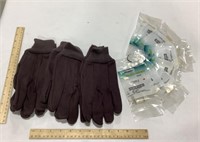 3 Gloves & 9 Panduit CFX5EI-X Coupler Fitting’s
