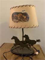 Metal Horse Table Lamp