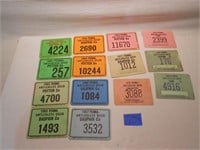 1950s-1980s Vintage Pa Hunting Licenses Cardboard