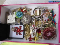 box lot of assorted jewelry