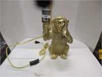 Golden, monkey lamp new
