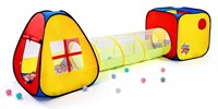 3 in 1 Pop Up Kids Play Tent with Tunnel and