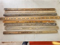 Vintage rulers