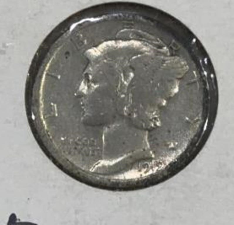 1919 MERCURY DIME (90% SILVER)