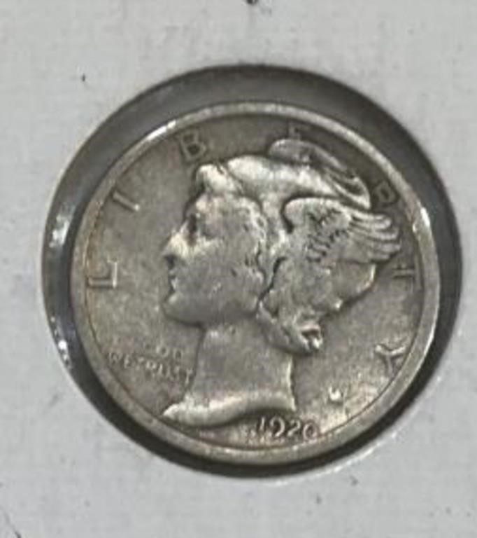 1920 MERCURY DIME (90% SILVER)