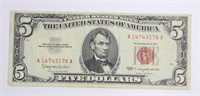 SERIES 1963 $5 RED SEAL NOTE