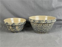 2 Pottery Mixing Bowls