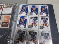 BINDER OF HOCKEY CARDS